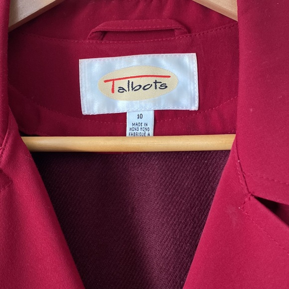 TALBOTS Classic, all weather coat! Size 10, EUC - Picture 3 of 15